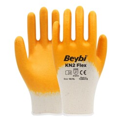 BEYBİ KN2 Flex Nitril Eldiven Sarı NO: 10 - 1