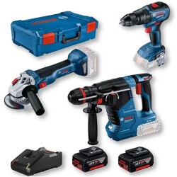 BOSCH 3 PARÇA 18V GBH/GWS/GSR Akülü Kırıcı Delici Matkap Vidalama Matkap Avuç Taşlama - 1