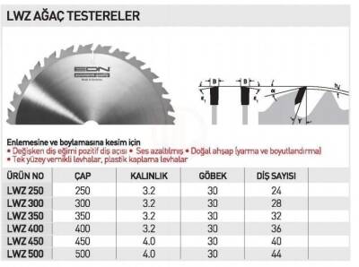 EDN Ağaç Testere LWZ 450x4.0x30 40 Diş - 3