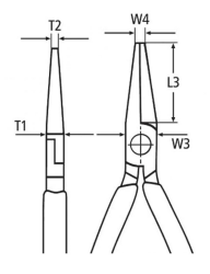 Knipex 23 01 140 Yassı Ağız Mekanikçi Kargaburun - 3