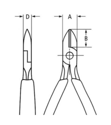 Knipex 79 42 125 Z ESD Hassas Elektronikçi Mini Yan Keski - 4