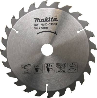 Makita D-03333 Daire Testere 165mm 24 Diş - 1