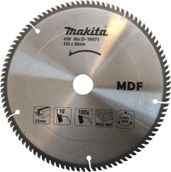 Makita D-19071 Tct Testere 255x30x100t - 1