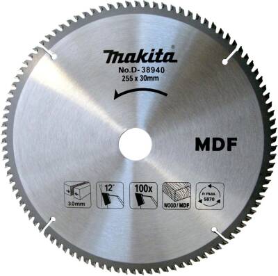 Makita D-38940 Tct Testere Mdf 255x100t - 1