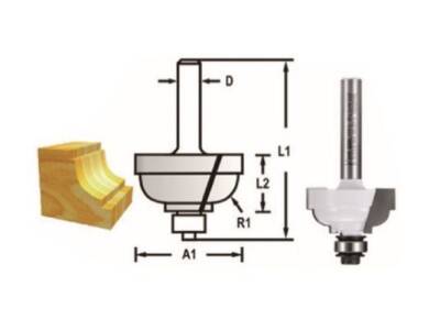 Makita D-48795 Rulmanlı Freze Bıcağı 25.4mm - 2