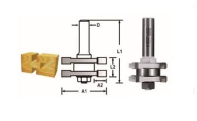 Makita D-48929 Freze Bıçağı 41.3mm Oluk Açma - 1