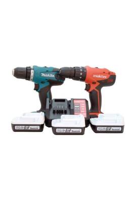 Makita DF347DWE3 3 Akülü Darbesiz Matkap - 1