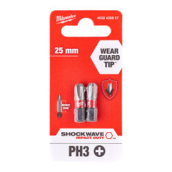 Milwaukee Bits Uç PH3 25mm 2'li Paket - 1