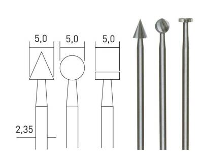 PROXXON FREZE UÇLARI 3 LÜ 28720 - 1