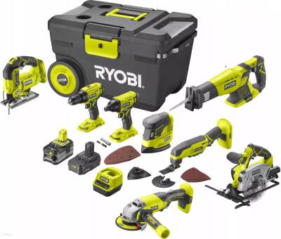 Ryobi R18CK8-242T 18V Akülü Combo Set - 1