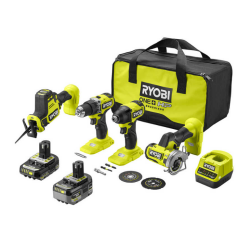 Ryobi Rck184a-2c42s 18 V Combo Kit In2 Vidalama Matkap RCK184A-2C42S - 1