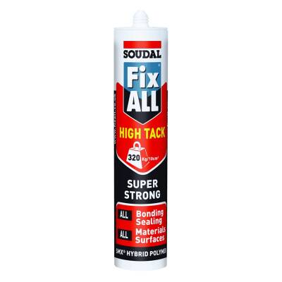 SOUDAL FİX ALL HIGH TACK Korniş Yapıştırıcı Beyaz 290ml - 1